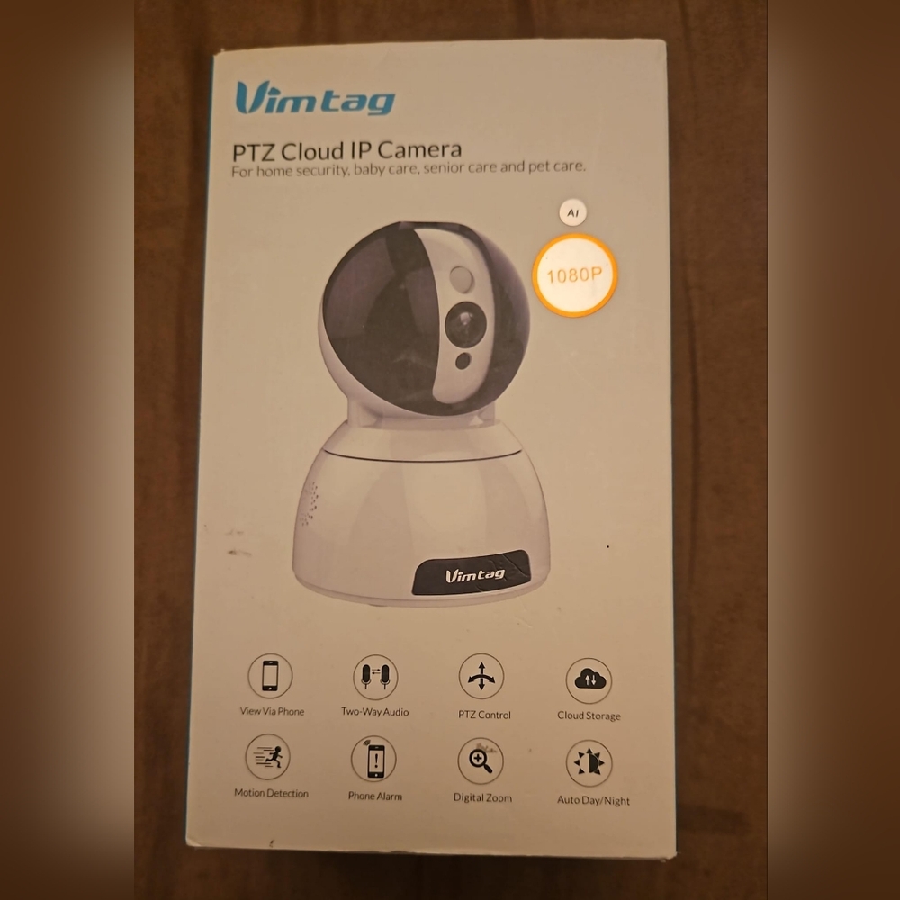 Vimtag Wireless Indoor PTZ Cloud IP Camera Home Security Baby Care Senior & Pet